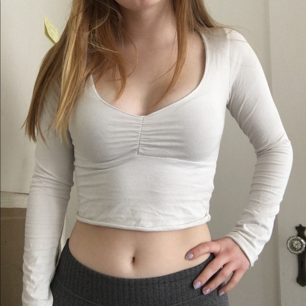 Brandy Melville white longsleeve
